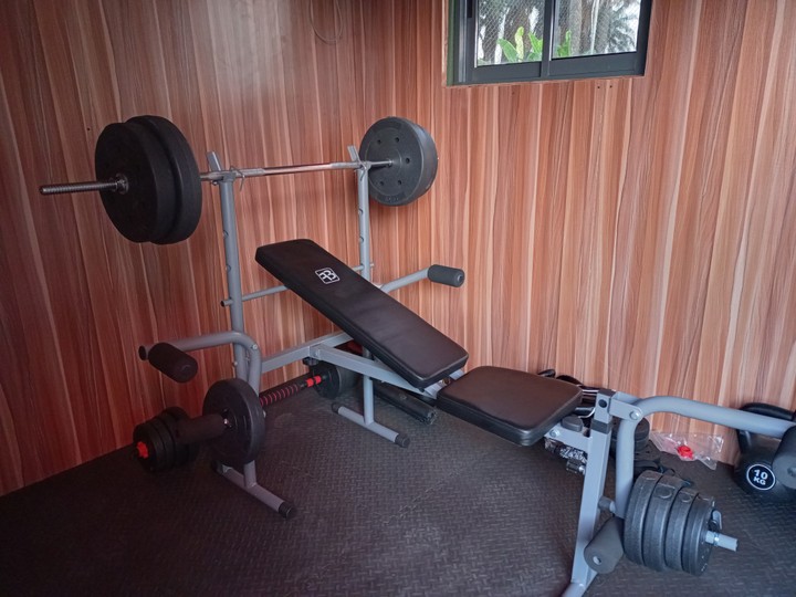 Home Gym Fitness Complete Bench And 50kg Weight Set Sports Nigeria