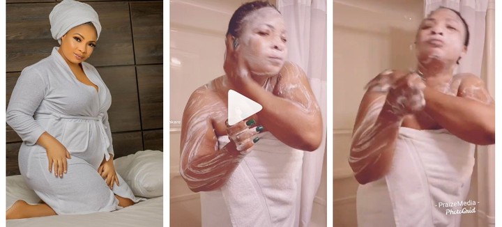 Fans React To Actress Laide Bakare Bathing Without Cloth Live On  