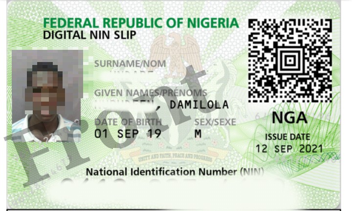 The 3 Official Nin Id Slip That Can Be Used For Verification And  Identification - Science/Technology - Nigeria