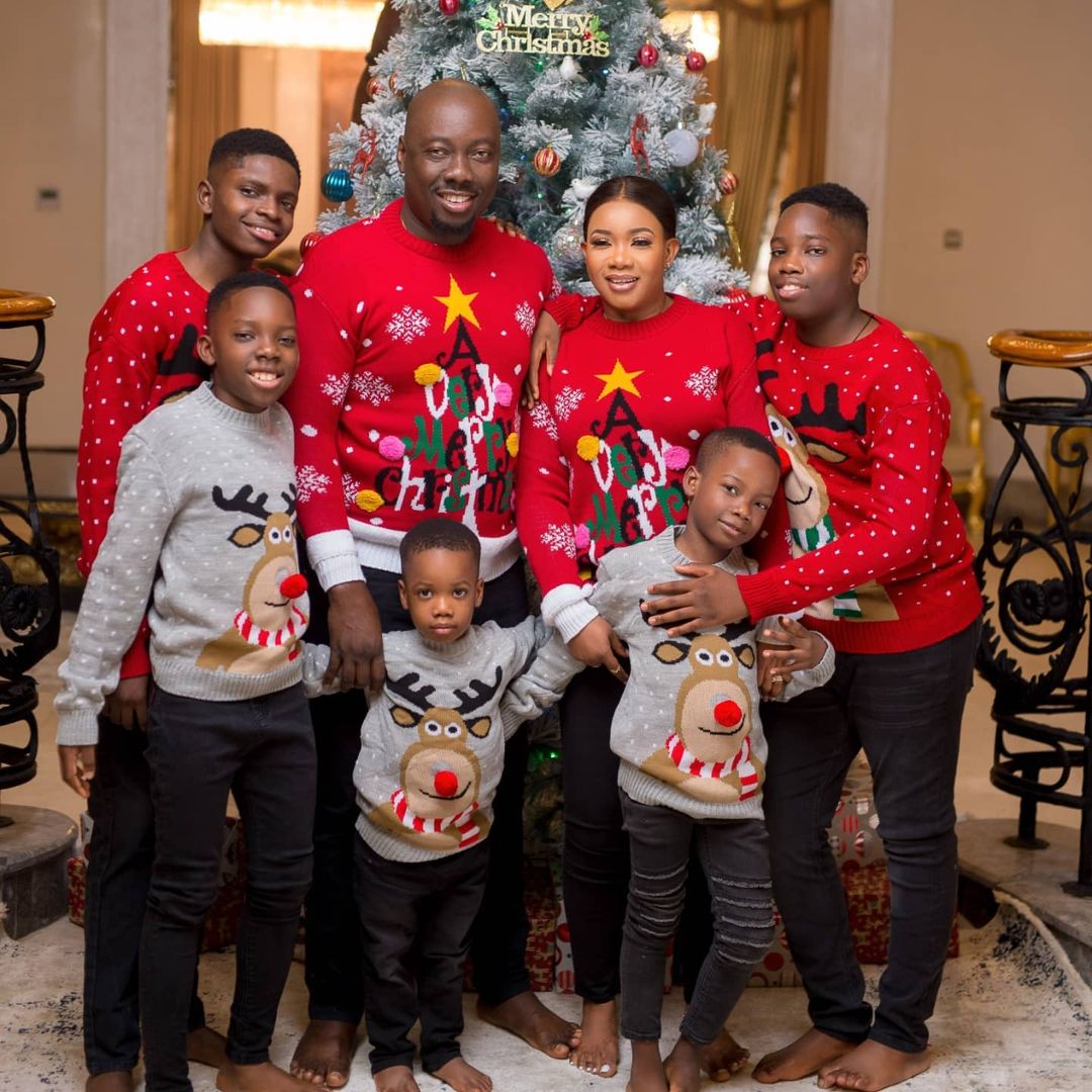 Obi Cubana, His Wife & Children In Adorable Christmas Photos ~ Report Naija