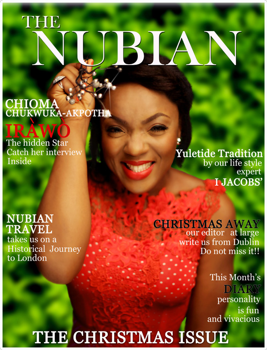 Chioma Chukwuka-akpotha Covers Christmas Issue Of Nubian Magazine ...