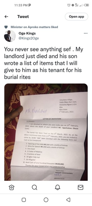 Cracy Letter From Landlords Son To Tenant On Burial Rites pic