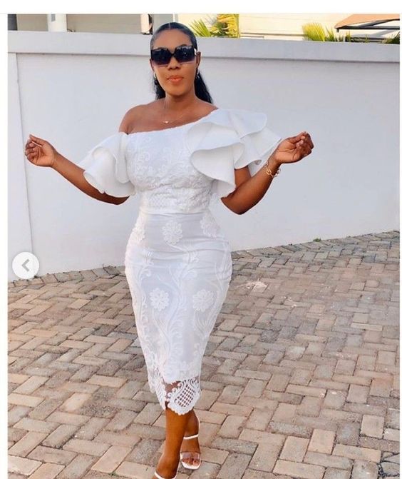35 Stunning African White Lace Styles For Wedding. - Fashion - Nigeria