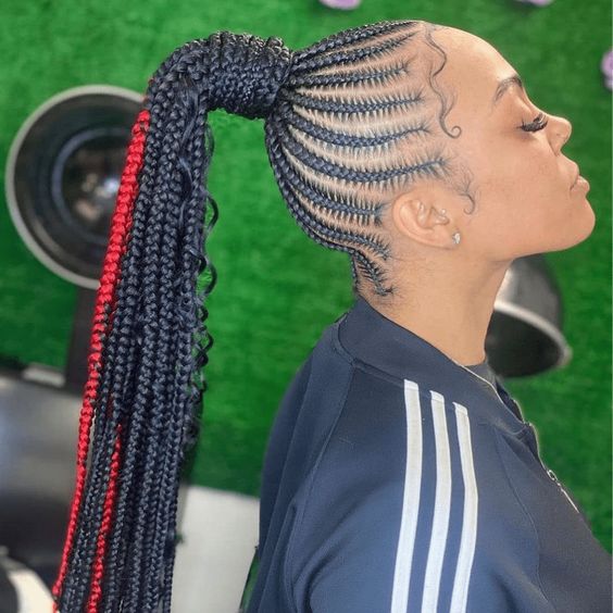 Ponytail Braids Hairstyles: Latest Styles For 2022 - Fashion - Nigeria