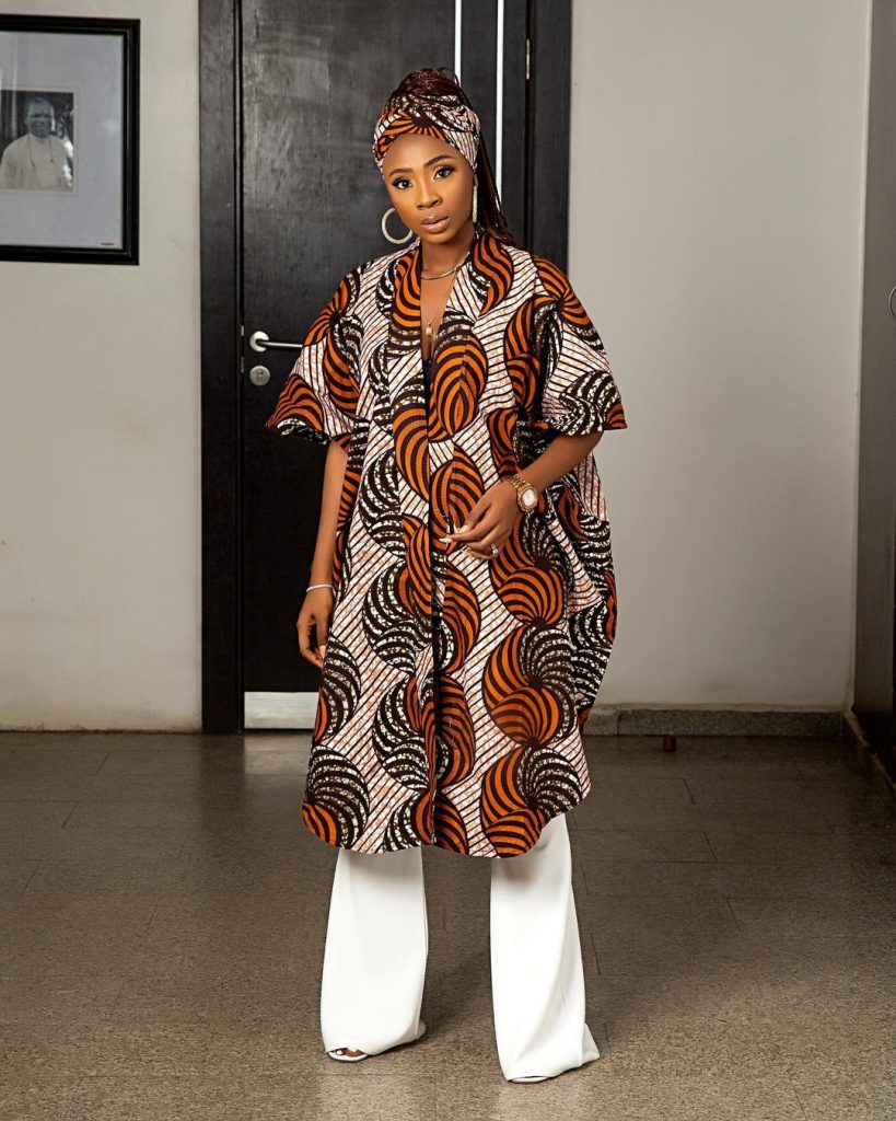 Latest clearance ankara kimono