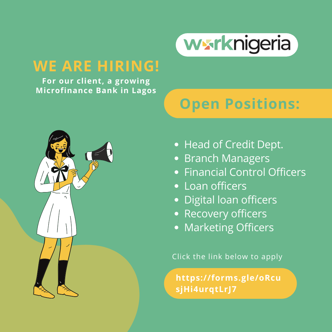 Job Recruitment7 Positions At Worknigeria Jobsvacancies Nigeria