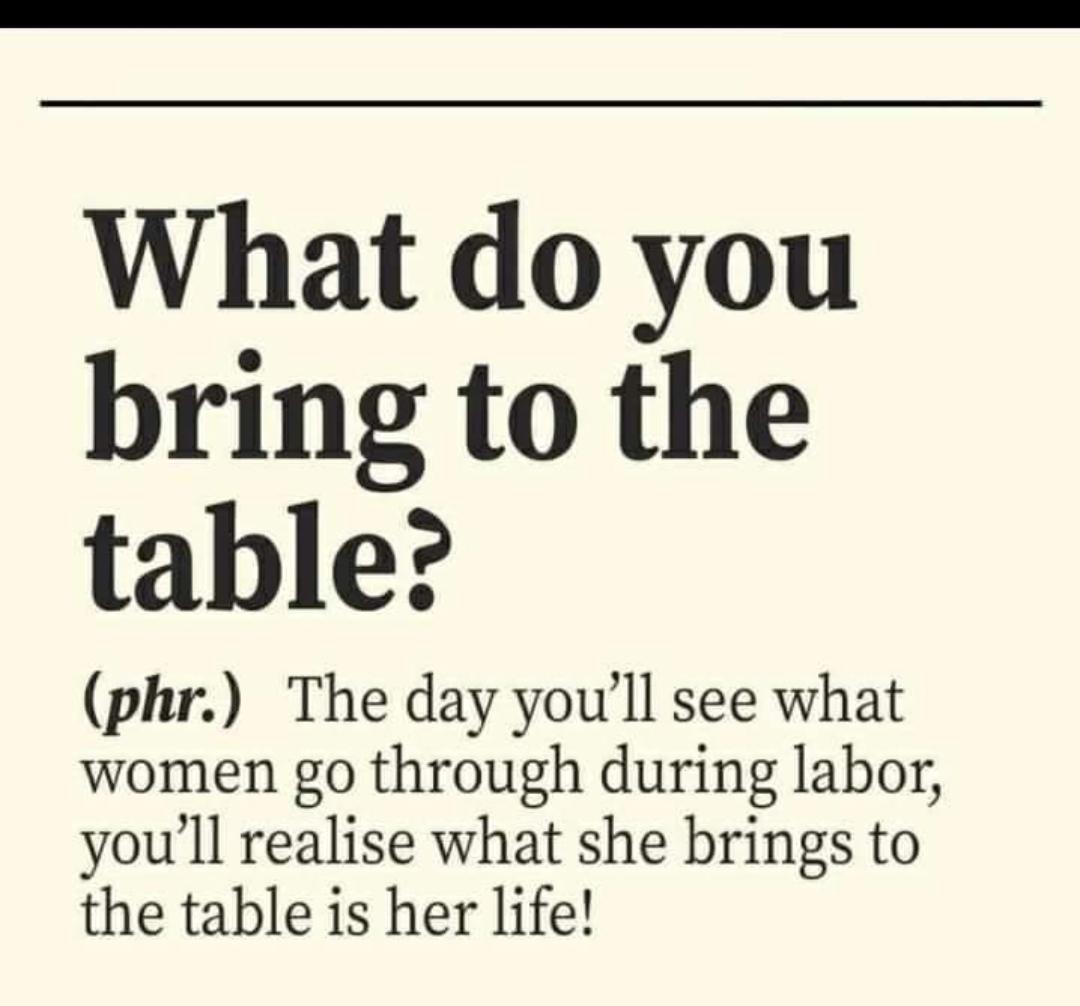 Men This Is What Women Bring To The Table. - Romance - Nigeria