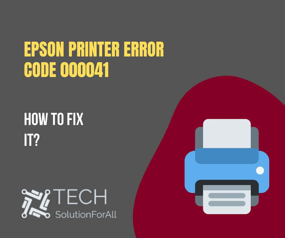 Fixing Epson Printer Error Code 000041 - Computers - Nigeria