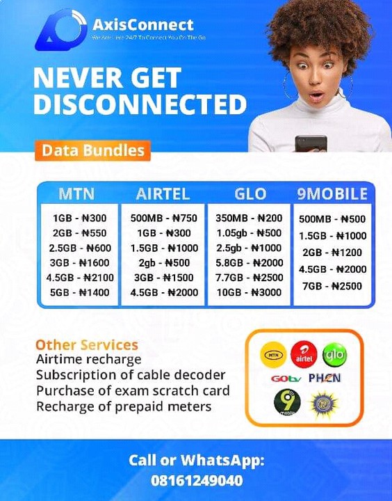 Get Your Airtime And Cheap Data Subscription - Phones - Nigeria