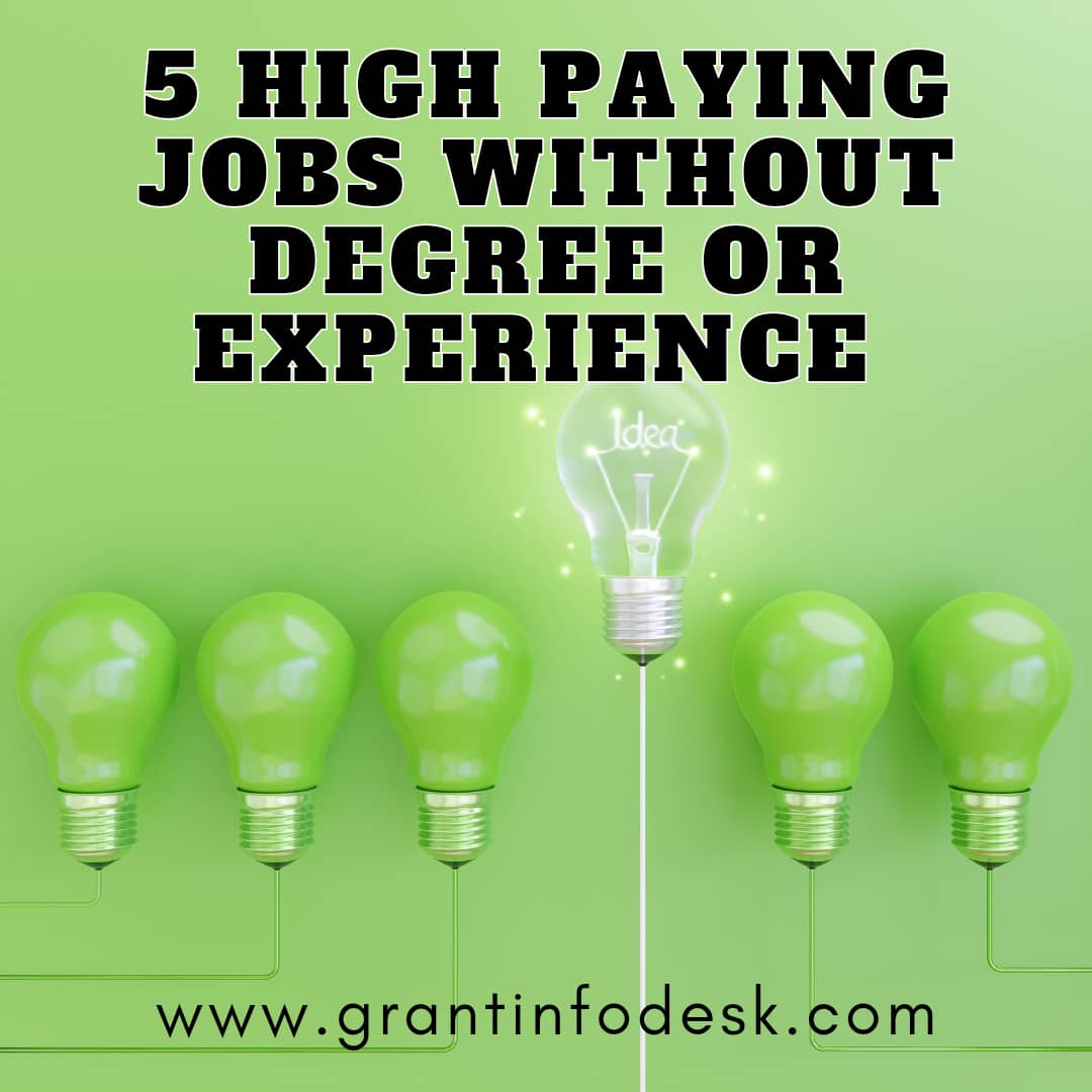 5 High Paying Jobs Without A Degree Or Experience I Repeat You Dont 