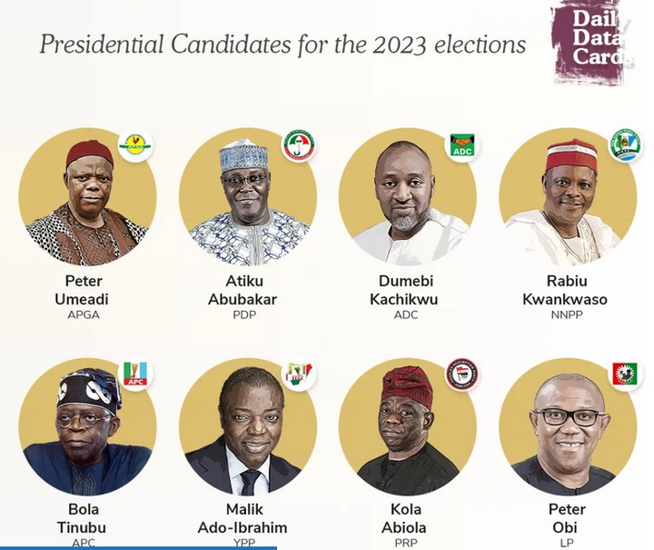 dailydatacard 12 Most Prominent Presidential Candidates For The 2023