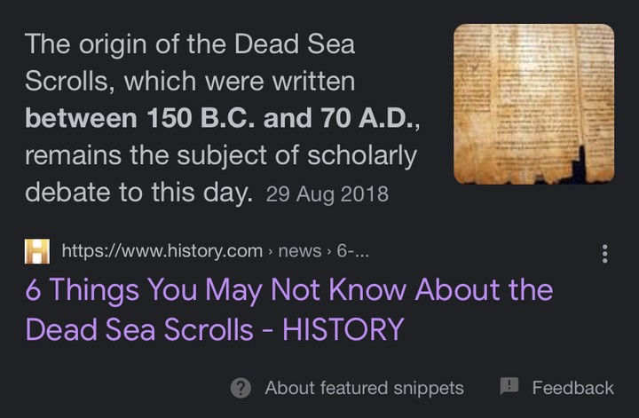 6 Things You May Not Know About the Dead Sea Scrolls