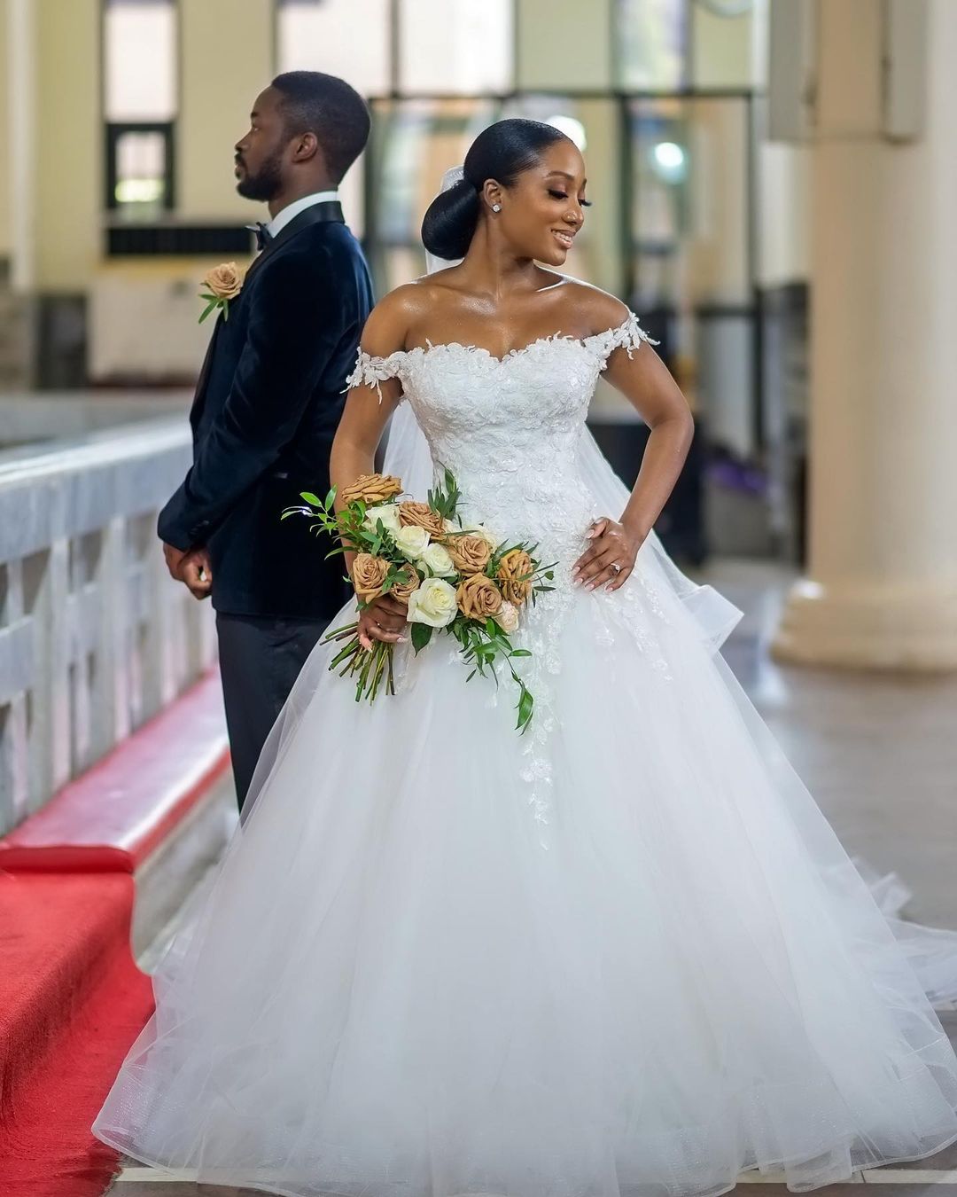 Nigerian discount wedding gown