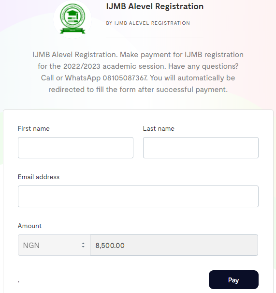 IJMB Registration Form 2022/2023 Is Out See How To Apply, Price