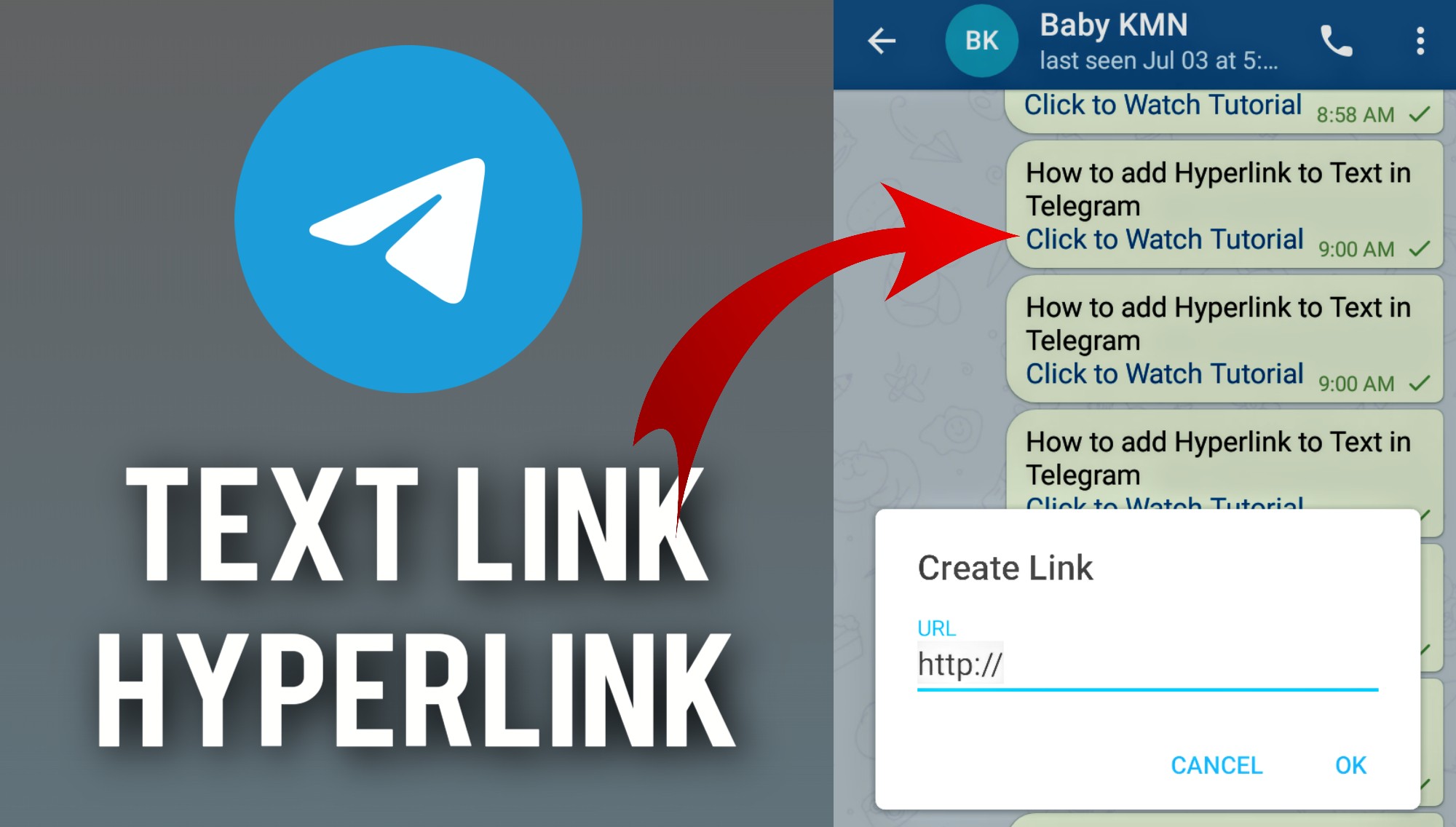 How To Add Hyperlink To Text In Telegram NYSC Nigeria