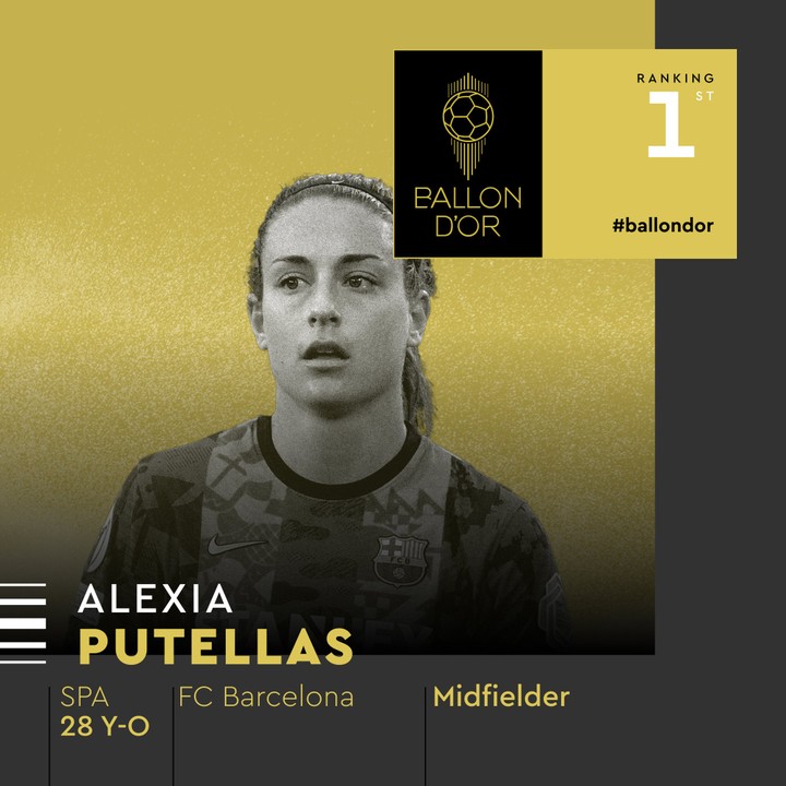 Alexia Putelles And Gavi Wins Golden Boy And Womens Ballon D'or