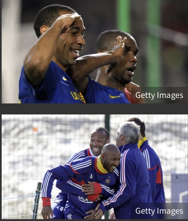 Eto'o sensationally claims Anelka was better than Thierry Henry