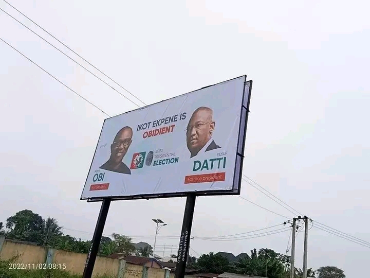 Obidients Erect Four Billboards For Peter Obi At Ikot-ekpene, Akwa Ibom  (photos - Politics - Nigeria