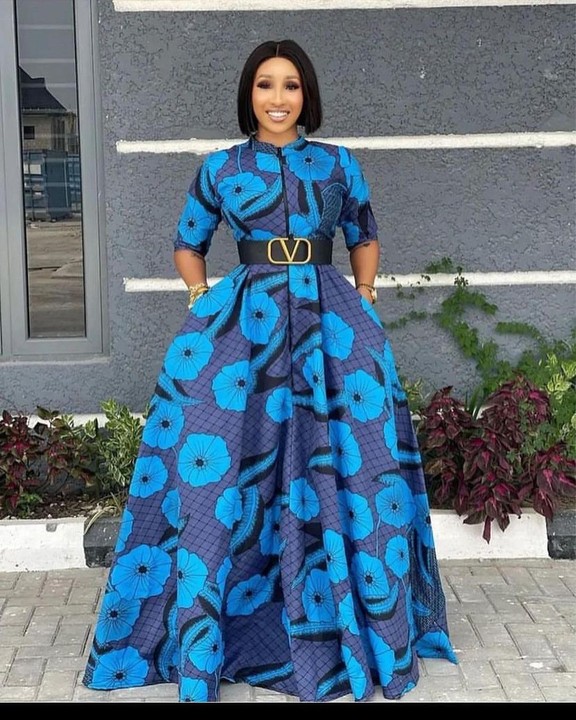 Gorgeous African Dress In Pagne For Women | Boubou Kaftan Styles For ...
