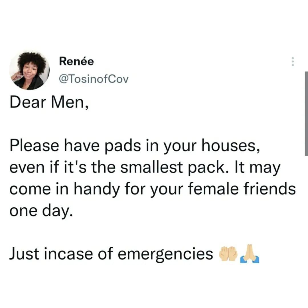 advice): A Lady At My Lodge Threw Her Menstrual Pad On Me - Nairaland /  General - Nigeria