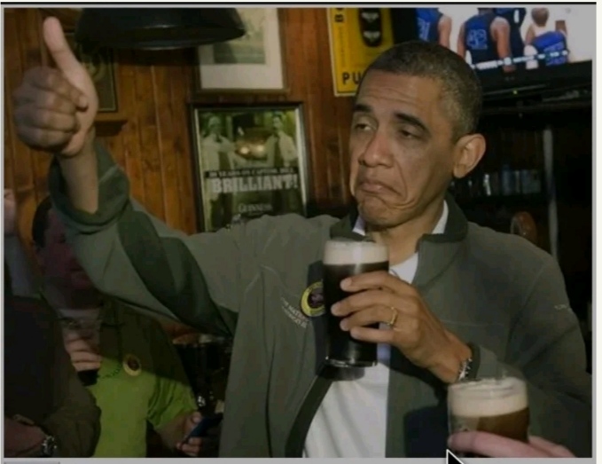obama not bad meme beer