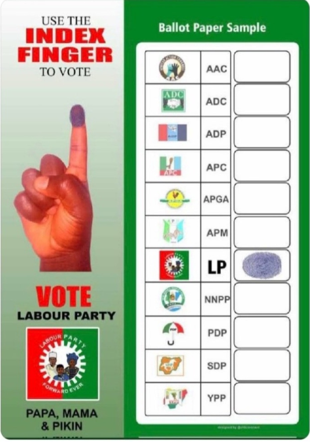 How The Presidential Ballot Paper Looks Like (PHOTO) Politics Nigeria