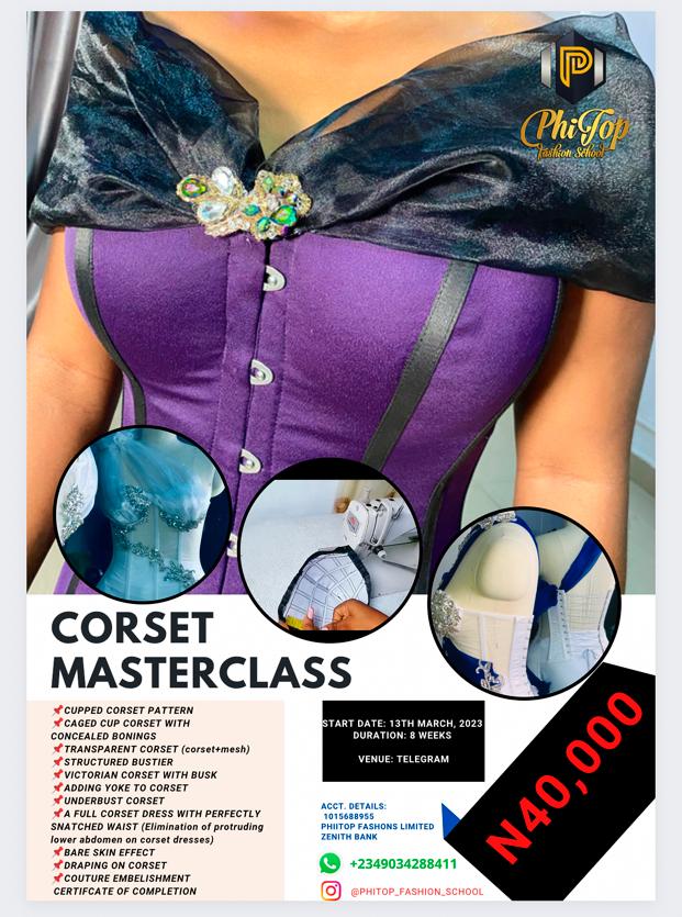 Corset with Cups  Couture Masterclass