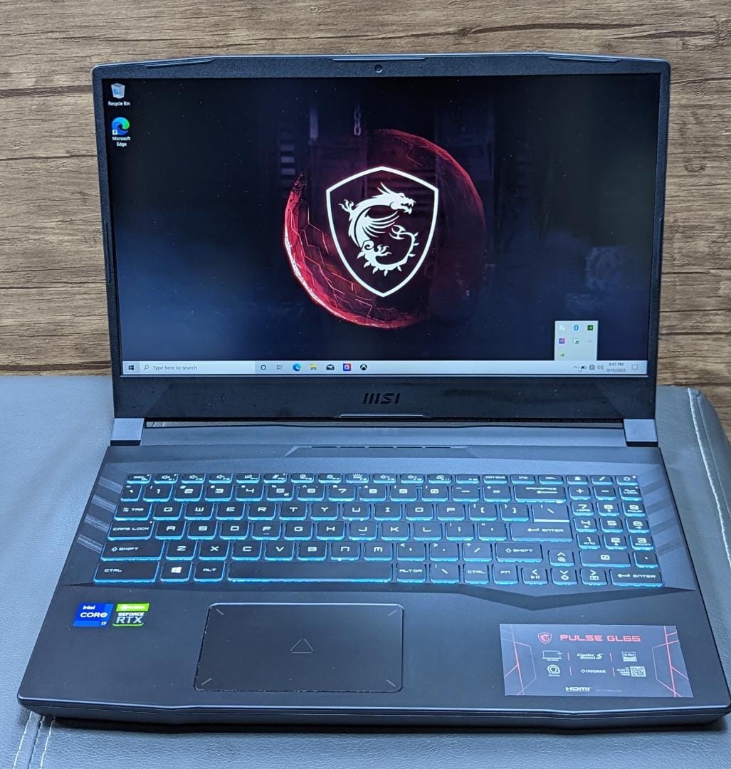 RTX3070】i7 電競MSI PULSE GL66 手提電腦i7-11800H, RTX3070 8GB, 16GB RAM