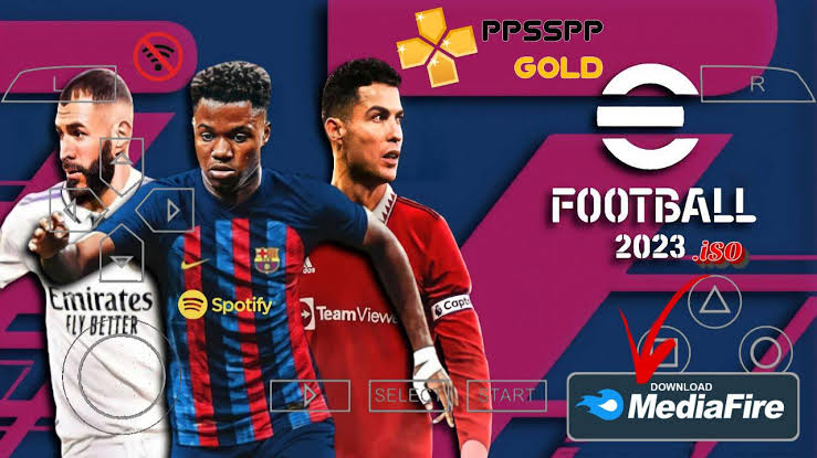 eFootball PES 2023 PPSSPP English Version Update Best Graphics