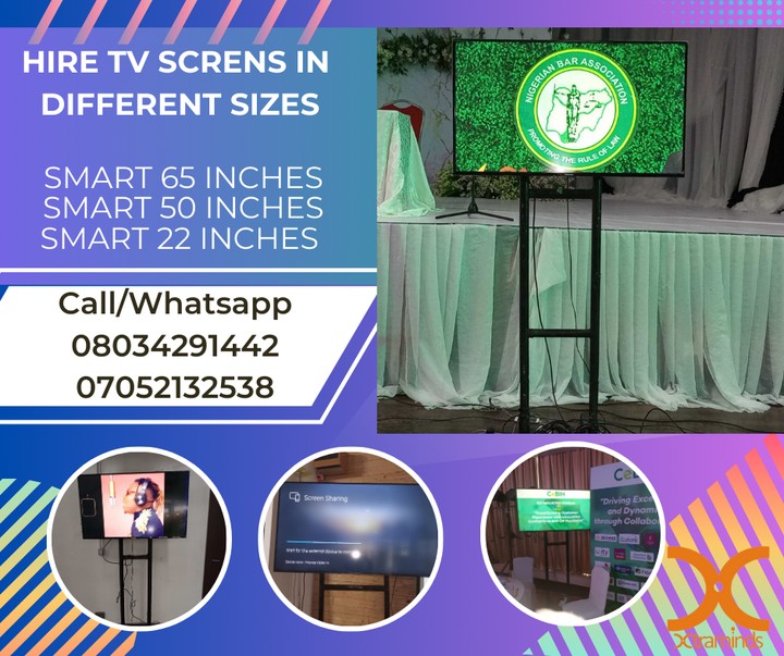 50 inch TV for hire