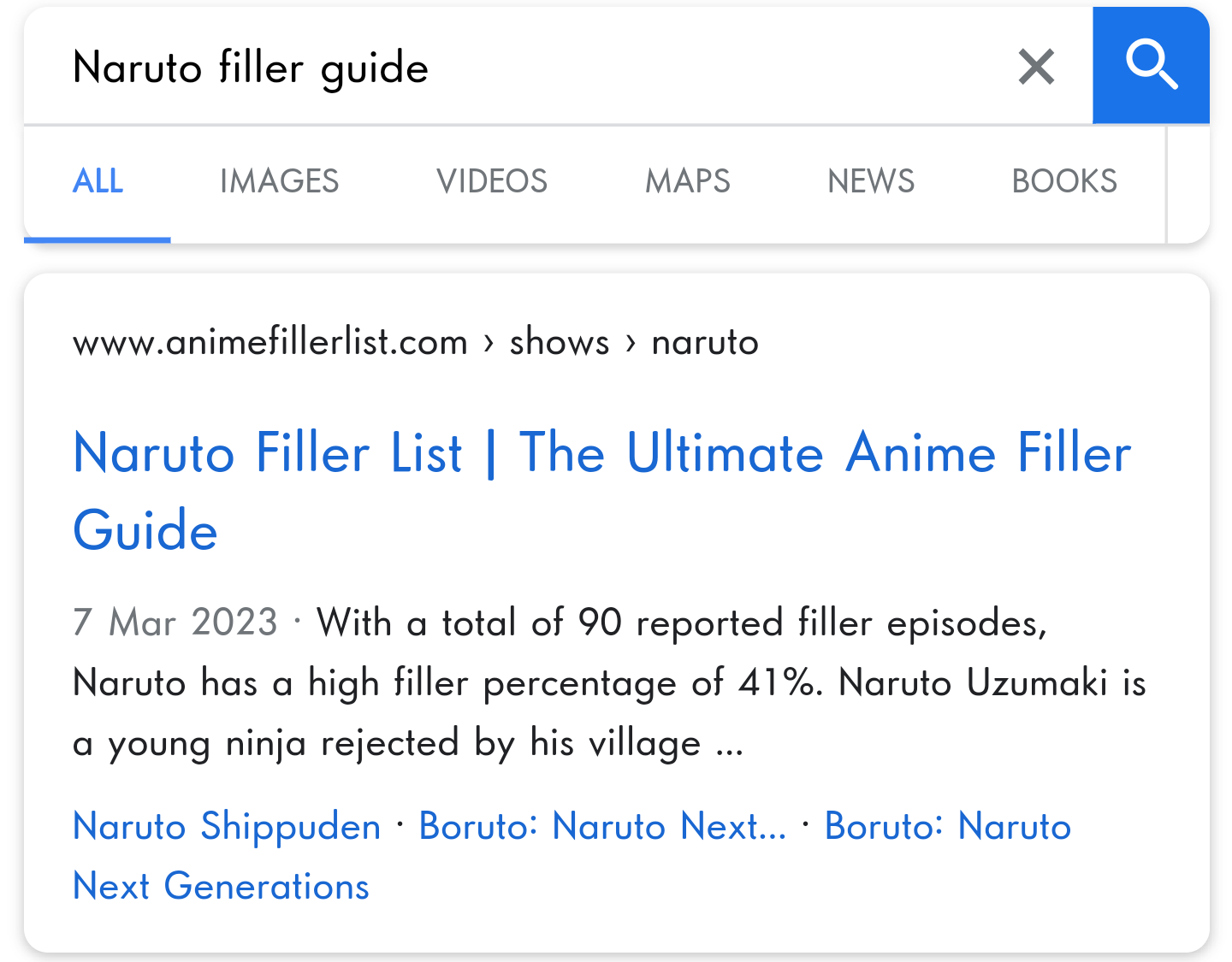 Is this Naruto Filler List Accurate?