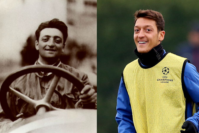 Football: Özil and enzo ferrari.