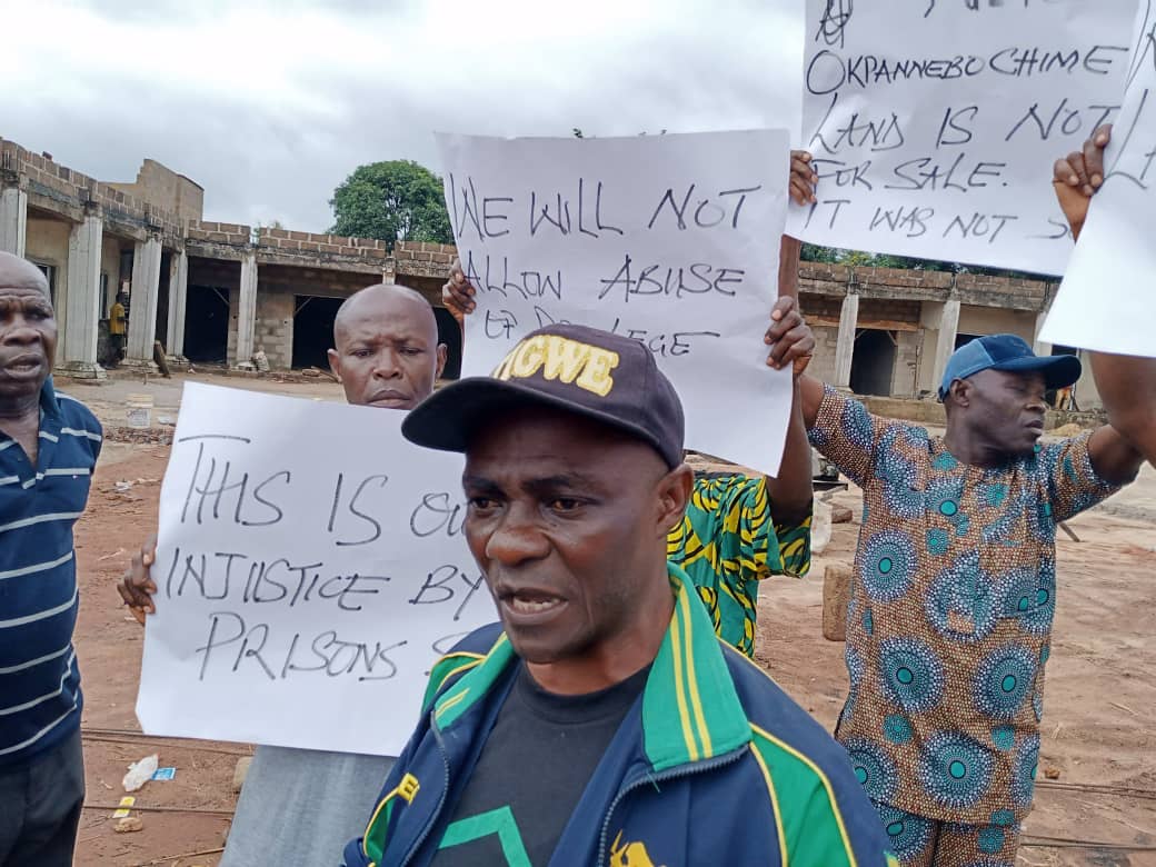 Anambra Villagers Protest Alleged Land Grabbing By ‘nigerian Prisons Crime Nigeria 7386