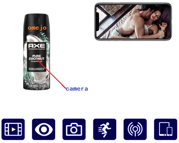 Golden Mango Premium Deodorant Body Spray Bottle Camera Bathroom Spy Camera  Wire - Science/Technology - Nigeria