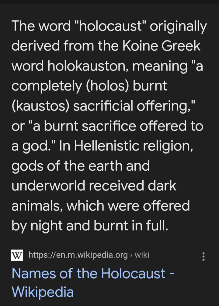 Holocaust (sacrifice) - Wikipedia