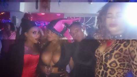 Cossy Ojiakor's Boobs Nearly Spill Out Of Her Outfit In Birthday