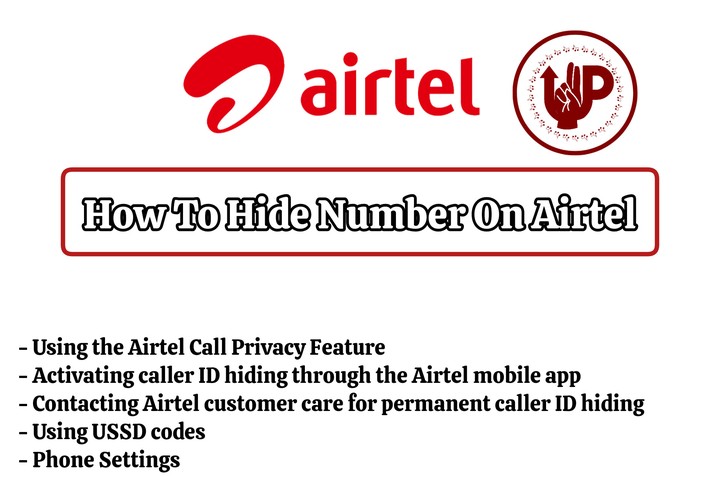 how to hide my number on airtel