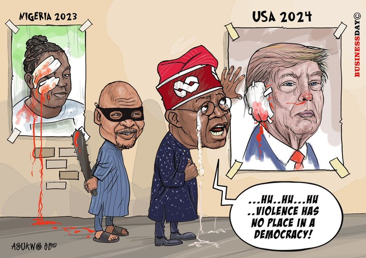 Trump's Attempted Assasination Vs Tinubu's Post: Caption This Picture ...