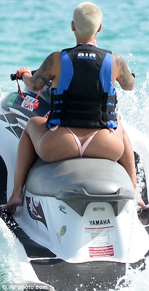Amber Rose Goes Jet Skiing In A Tiny Pink Thong Bikini!!! Check On It -  Celebrities - Nigeria