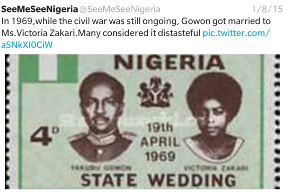 Checkout Gen.Gowon's Wedding Invitation Card In 1969(Photo) - Politics ...