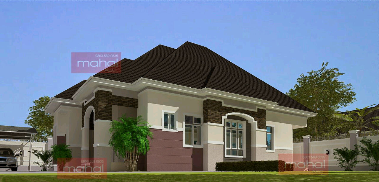 21+ 4-Bedroom Bungalow in Nigeria Parapet fascia roofing concrete styles nairaland properties nigeria