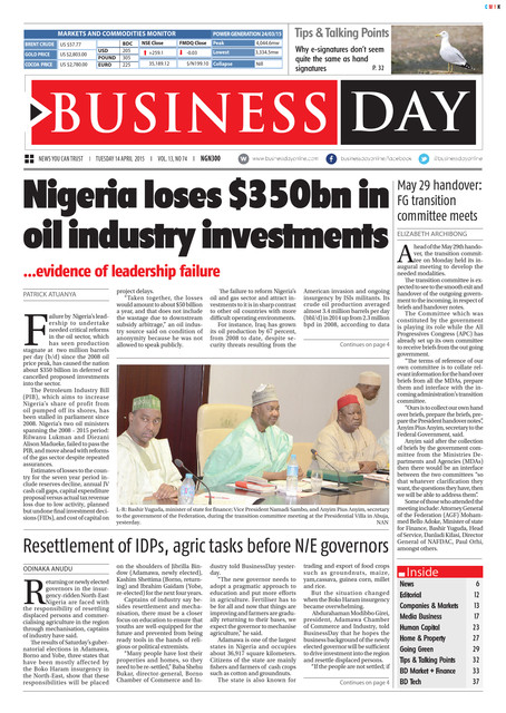 Read All Nigerian Newspaper For Free...updated Daily - Nairaland