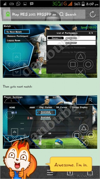 Yes!!!!!!!!! You Can Now Play Pes 2013 Ppsspp Android Adhoc Multiplayer.  Rep#tka - Gaming - Nigeria