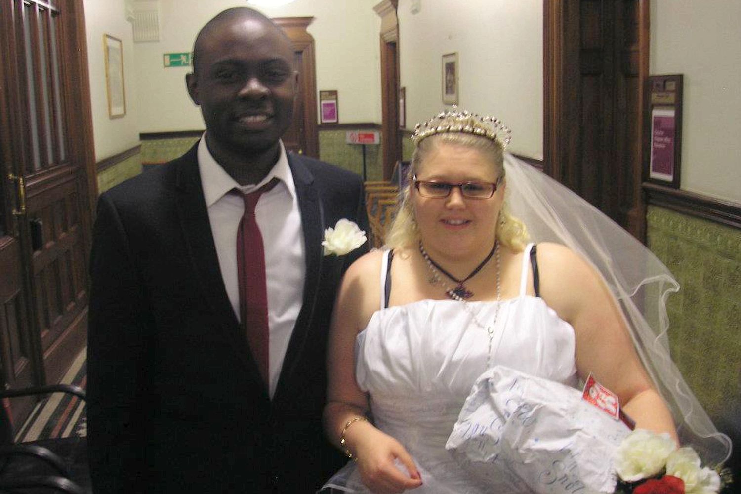 the aisle with her Nigerian groom, Ben Mowah, she could not wait to spend t...