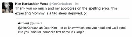 Kim Kardashian Apologizes For Misspelling Giorgio Armani s Name