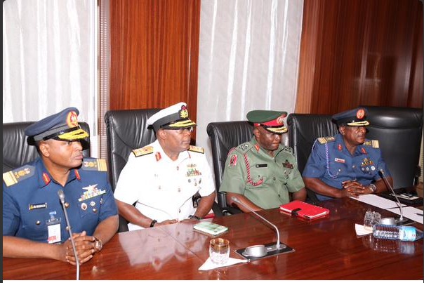 President Buhari Meets With New Service Chiefs At The Villa.pics ...