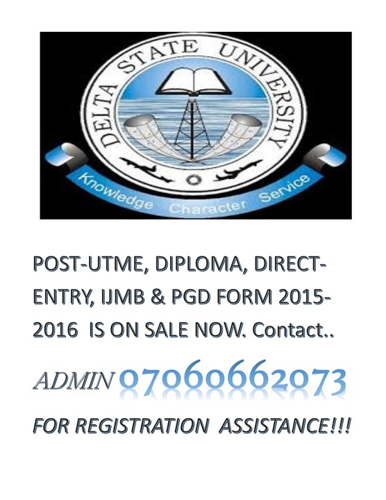Delta State University Pre Degree And Post Utme Form 20152016 Is On
