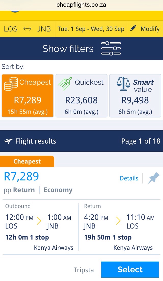 Cheapest Flight To South Africa?? Travel Nigeria