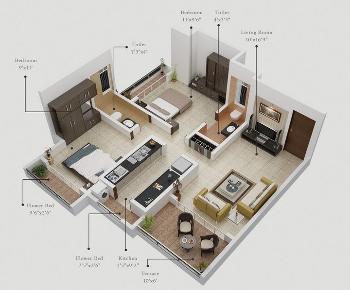 Two Bedroom Flat House Plan In Nigeria Pinoy House Designs