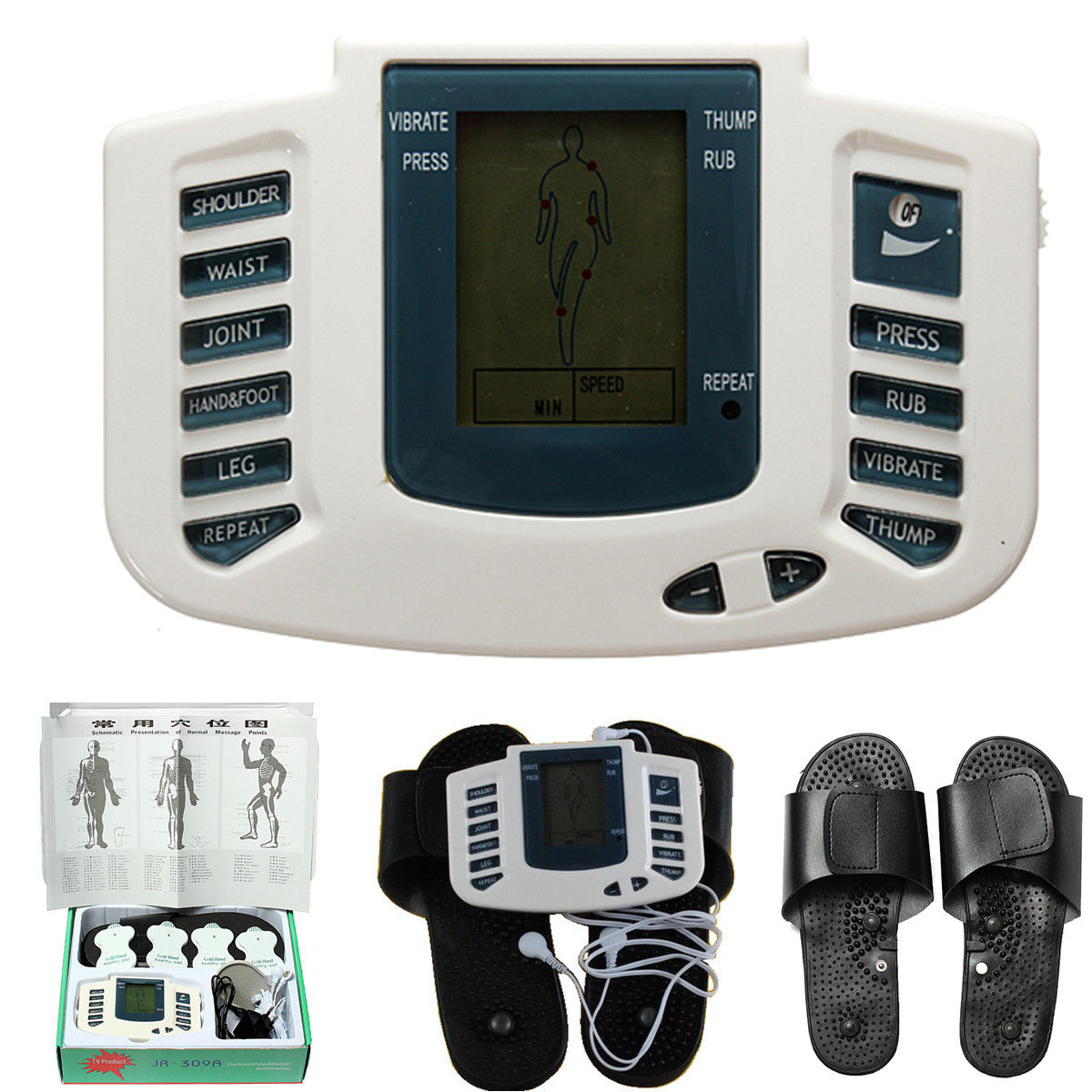 Multifunctional Electronic Full Body Massage Therapy Machine Wslippers Massager Health Nigeria 8572